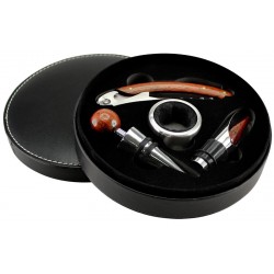 EXW15: Set de Vino de PU Negro